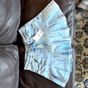 Brand new Refuge denim pleated skirt